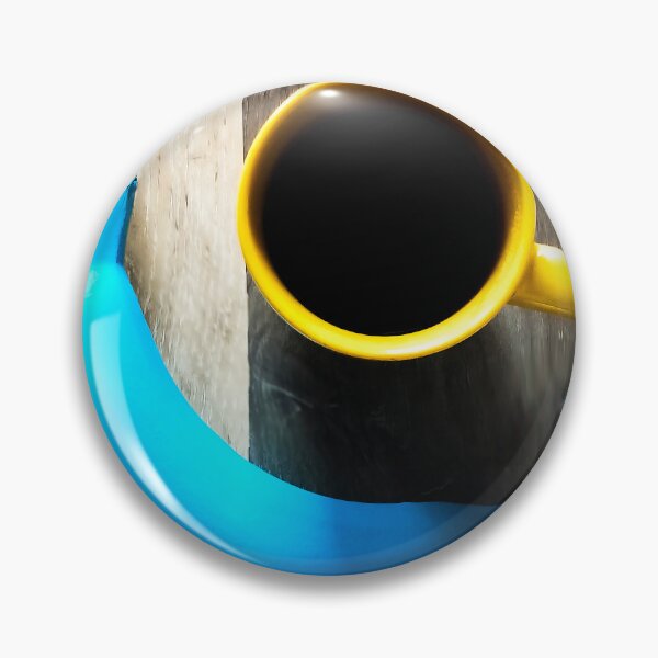 Item preview, Turquoise Banana and Yellow Coffee Mug – Modern Pop Art Still Life designed and sold by LukianArtPrint.