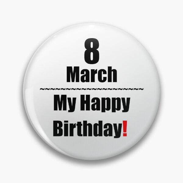 Item preview, 8 March Birthday designed and sold by ariksworld.