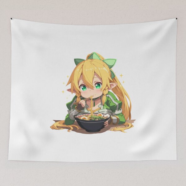 Aperçu de l'œuvre Leafa Sword Art Online Anime Girl Ramen Mood créée et vendue par 108Recordings.