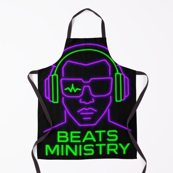 Beats Ministry Tale Teller Club Orchestra Neon Logo  Apron