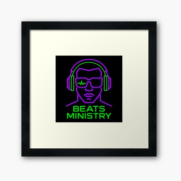 Beats Ministry Tale Teller Club Orchestra Neon Logo  Framed Art Print