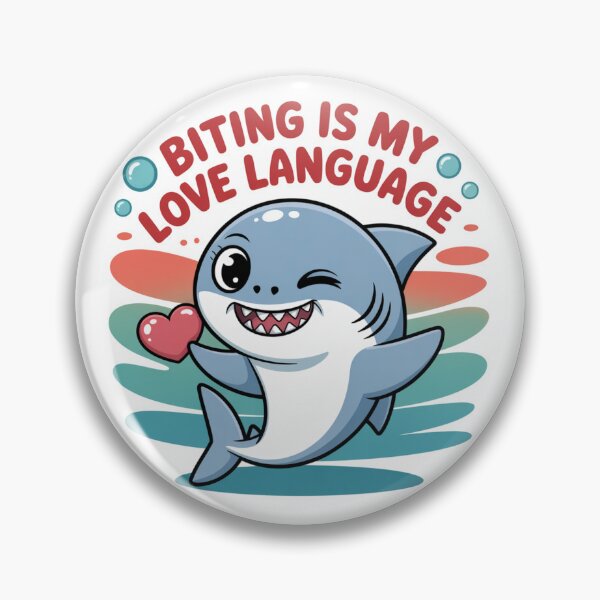 Item preview, Little Shark – Biting is My Love Language ? designed and sold by VargRunes.