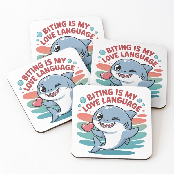 Item preview, Little Shark – Biting is My Love Language ? designed and sold by VargRunes.