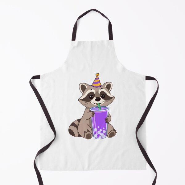 Item preview, Raccoon Boba Tea Milk Party Hat happy birthday kawaii gift funny christmas happy designed and sold by CheeseBlueprint.