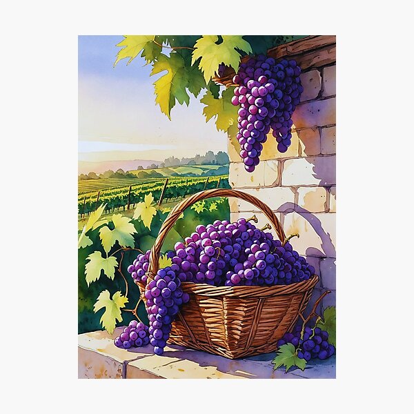 Item preview, Bounty of the Vines – Vineyard Afternoon Glow designed and sold by Deezyned.