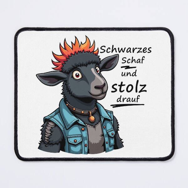 Item preview, Black punk sheep – and proud of it designed and sold by Hans-Design.