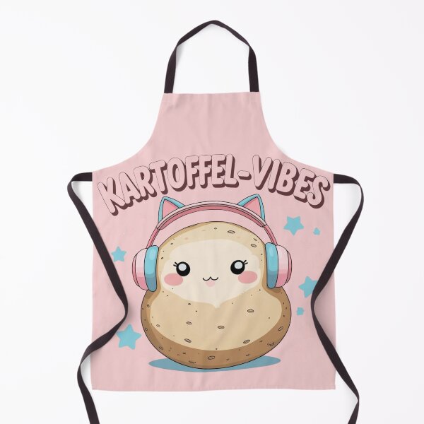 Item preview, Potato Vibes – Cute Kawaii Potato with Cat Ears and Headphones designed and sold by jelonkaa.