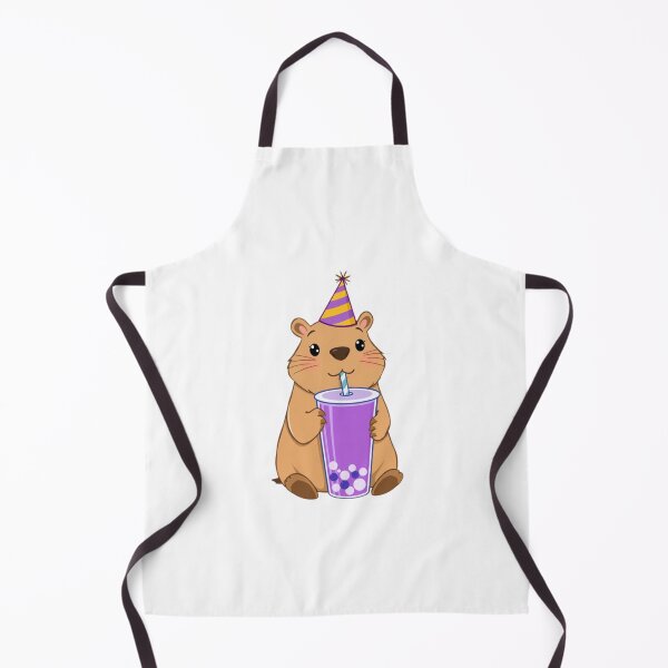 Item preview, Capybara Boba Tea Milk Party Hat happy birthday kawaii gift funny christmas happy designed and sold by CheeseBlueprint.