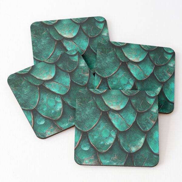 Item preview, Emerald Dragon Skin Pattern designed and sold by ChayanJaiya.