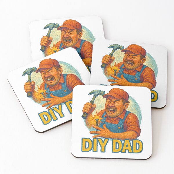 Item preview, DIY Dad – Funny Handyman Accident Art designed and sold by Tender Flower Clothing.
