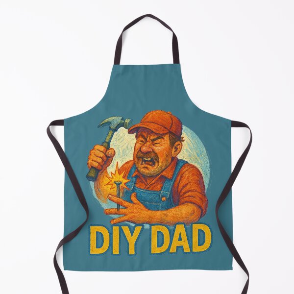 Item preview, DIY Dad – Funny Handyman Accident Art designed and sold by Tender Flower Clothing.