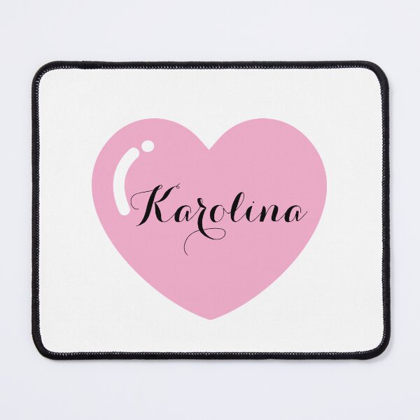 Item preview, Karolina Name with Pink Heart  designed and sold by Artbymonika.