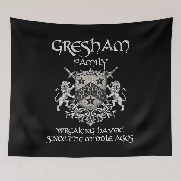 Item preview, Gresham Family Crest – Medieval Heritage Emblem for Ancestry Lovers & Vintage Style Fans designed and sold by 9X FR.