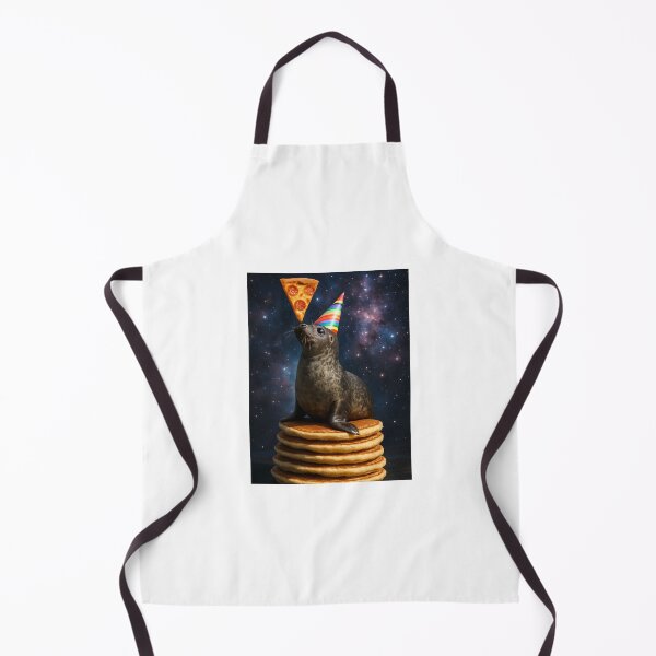 Item preview, Sea Lion in Galaxy pizza pancake happy birthday kawaii gift christmas designed and sold by CheeseBlueprint.