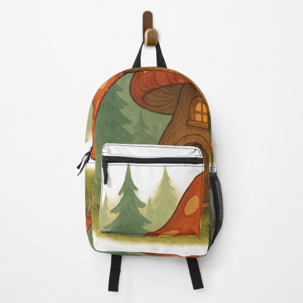 Item preview, Cozy Mushroom Cabin in the Woods designed and sold by RouniBoutique.