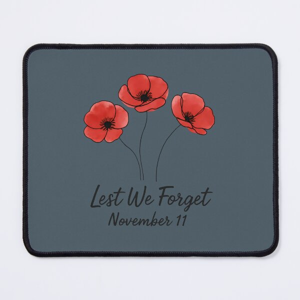 Item preview, Lest We Forget Remembrance Day Poppies designed and sold by HowToCanadian.