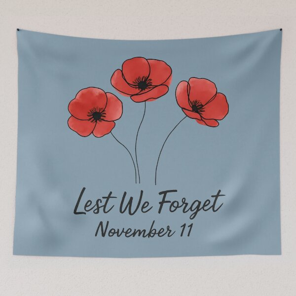 Item preview, Lest We Forget Remembrance Day Poppies  designed and sold by HowToCanadian.