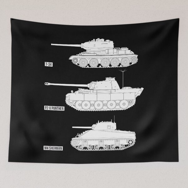 Item preview, Three famous WW2 tanks of the USSR, Germany and the USA (white) designed and sold by FAawRay.