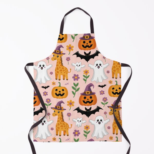 Item preview, Cute Giraffe Halloween Pattern - Adorable Giraffe in Halloween Costume with Pumpkins, Ghosts & Bats designed and sold by YourSocialBae.