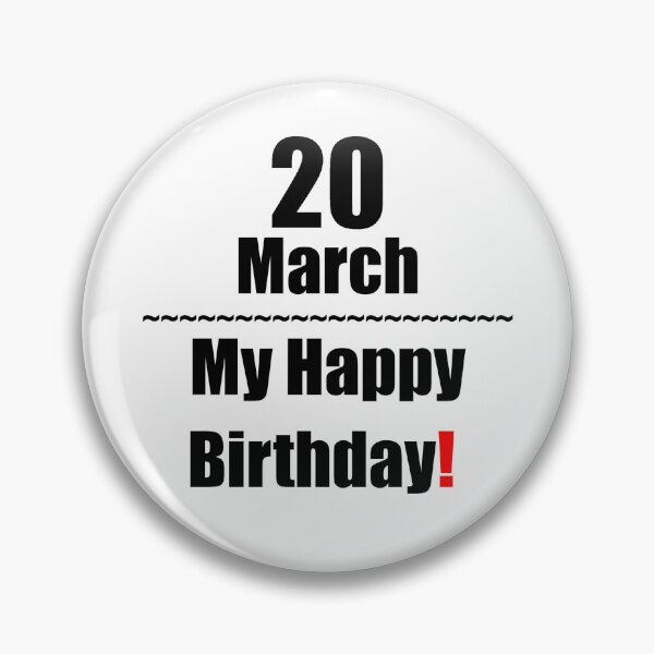 Item preview, 20 March Birthday designed and sold by ariksworld.