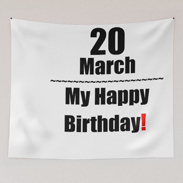 Item preview, 20 March Birthday designed and sold by ariksworld.