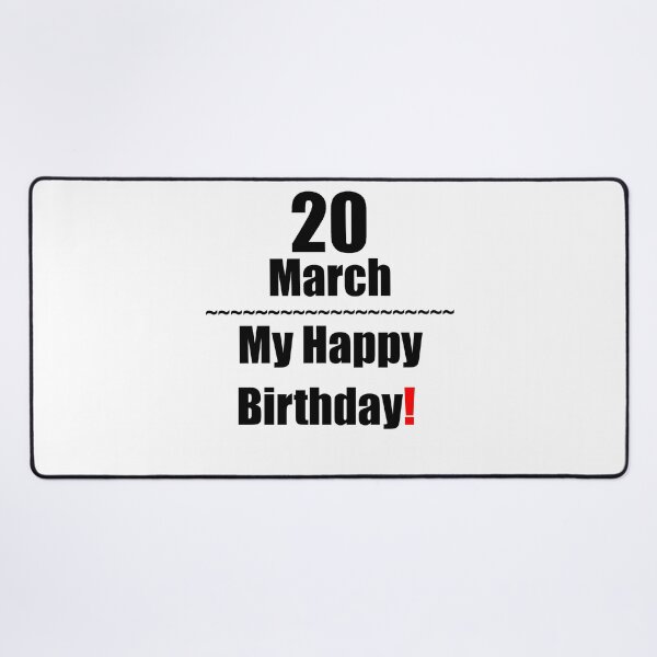 Item preview, 20 March Birthday designed and sold by ariksworld.