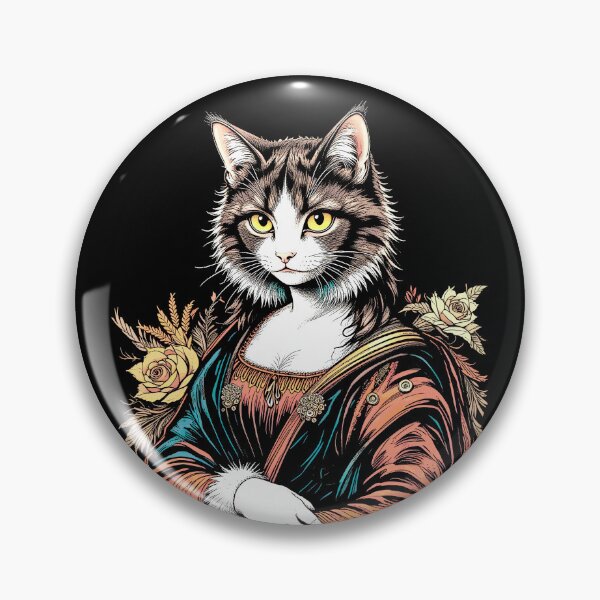 Item preview, Mona Lisa Cat Lover Leonardo Da Vinci Vintage Cute Kitty Art designed and sold by GrandeDuc.