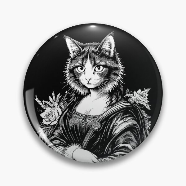 Item preview, Mona Lisa Cat Lover Leonardo Da Vinci Vintage Cute Kitty Art designed and sold by GrandeDuc.