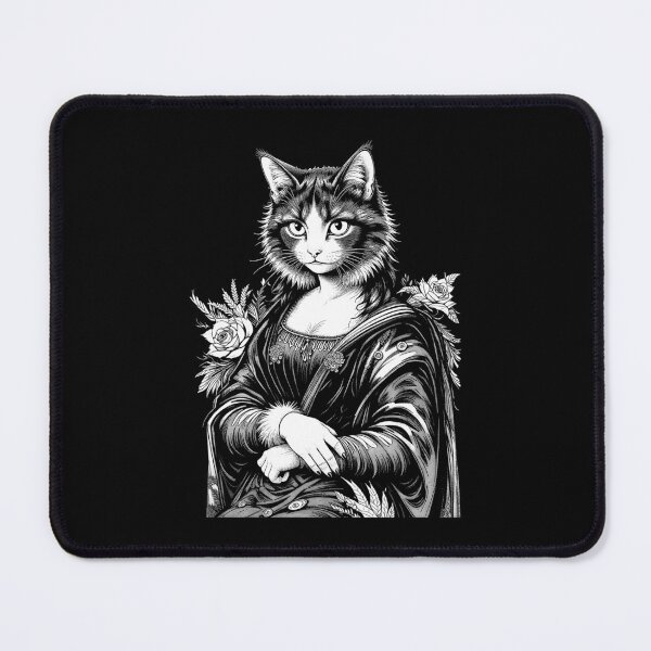 Item preview, Mona Lisa Cat Lover Leonardo Da Vinci Vintage Cute Kitty Art designed and sold by GrandeDuc.