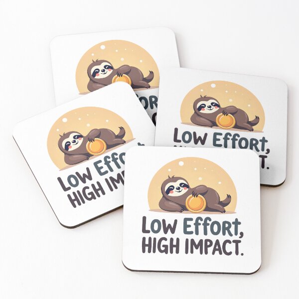 Item preview, Low Effort, High Impact – Funny Lazy Achiever T-Shirt designed and sold by Orriv.