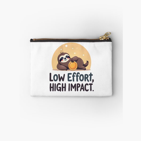 Item preview, Low Effort, High Impact – Funny Lazy Achiever T-Shirt designed and sold by Orriv.
