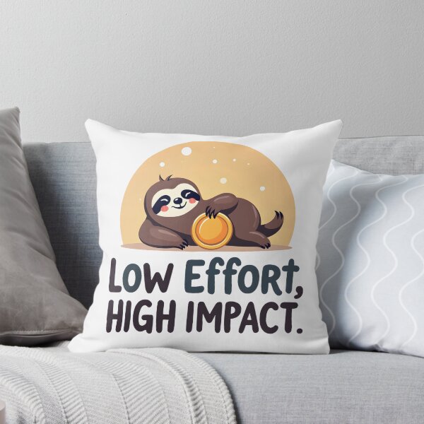 Item preview, Low Effort, High Impact – Funny Lazy Achiever T-Shirt designed and sold by Orriv.