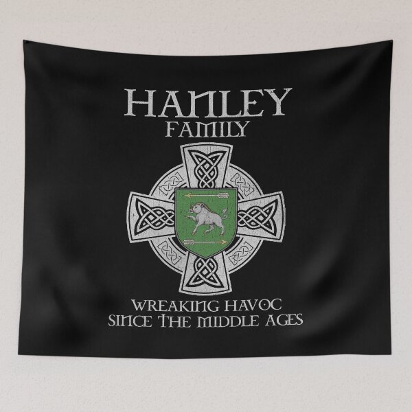 Item preview, Hanley Family Crest – Medieval Heritage Emblem for Ancestry Lovers & Vintage Style Fans designed and sold by 9X FR.