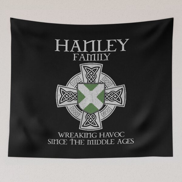 Item preview, Hanley Family Crest – Medieval Heritage Emblem for Ancestry Lovers & Vintage Style Fans designed and sold by 9X FR.