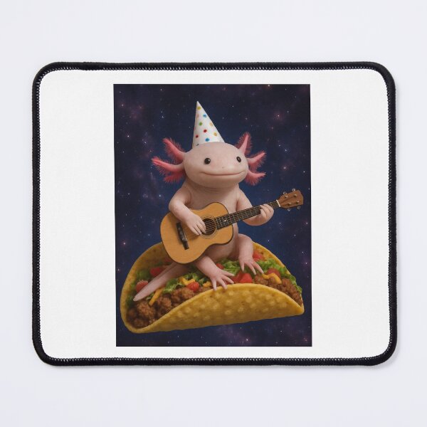 Item preview, Axolotl in Galaxy taco guitar happy birthday kawaii gift christmas designed and sold by CheeseBlueprint.