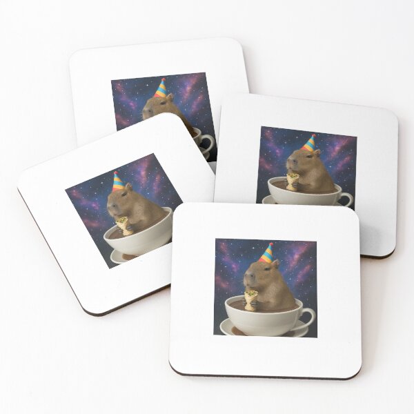 Item preview, Capybara in Galaxy chocolate burrito happy birthday kawaii gift christmas designed and sold by CheeseBlueprint.
