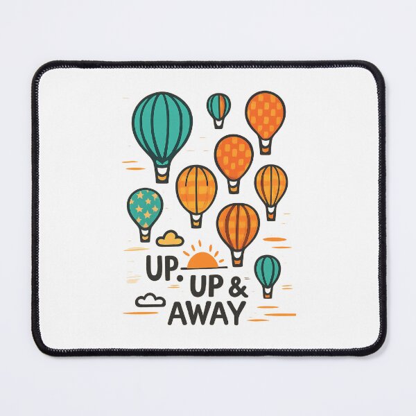 Item preview, Hot Air Balloon Adventure Sky Travel Retro Sunrise Illustration designed and sold by Fantsy-world.