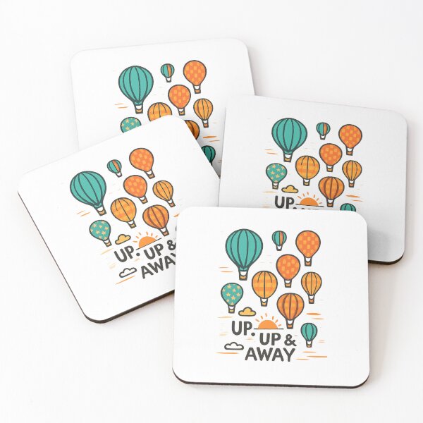 Item preview, Hot Air Balloon Adventure Sky Travel Retro Sunrise Illustration designed and sold by Fantsy-world.