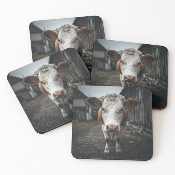 Item preview, A white cow with brown spots designed and sold by oilidesing.
