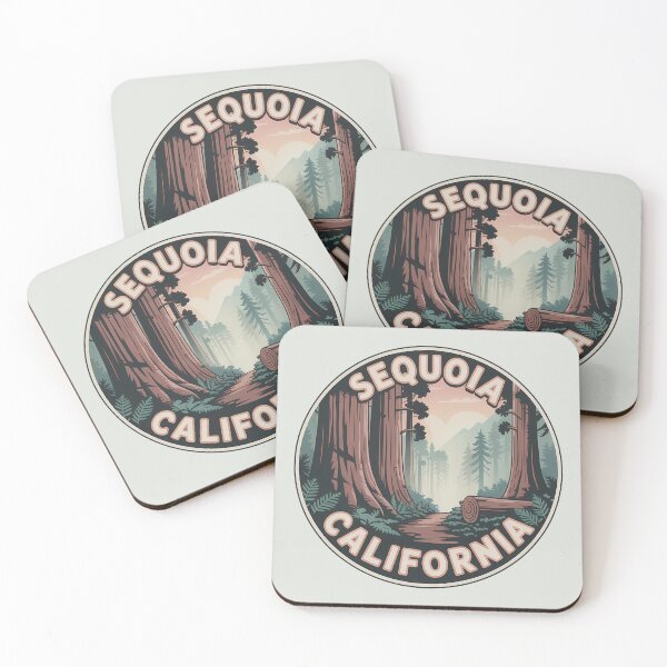 Item preview, Retro Sequoia National Park California Sticker designed and sold by Horizon Tales.