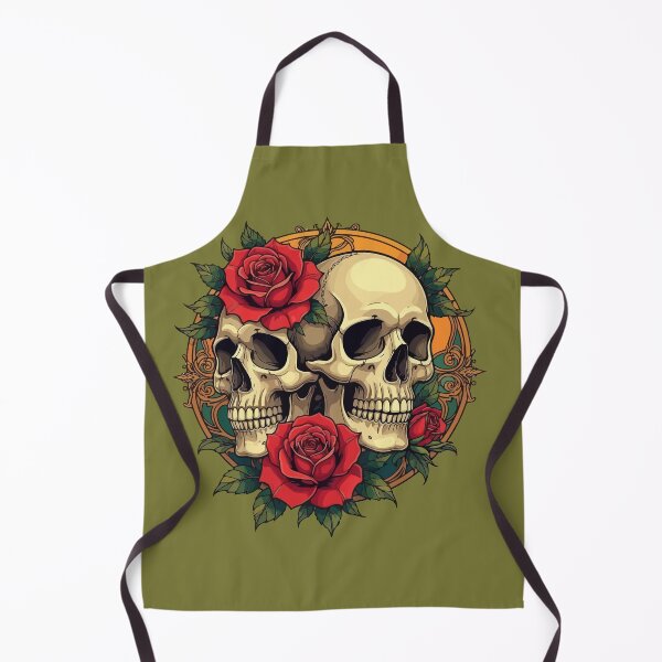 Item preview, Skull Faces With Red Roses designed and sold by taiche.