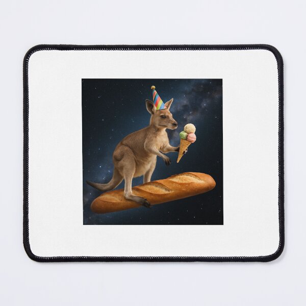 Item preview, Kangaroo in Galaxy ice cream baguette happy birthday kawaii gift christmas designed and sold by CheeseBlueprint.