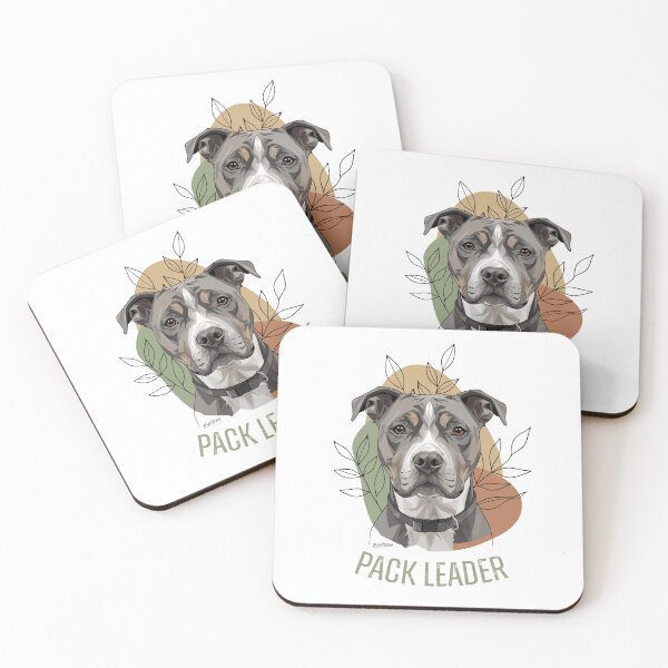 Item preview, Pitbull Geometric Art Pack Leader Dog designed and sold by FiesterArt.