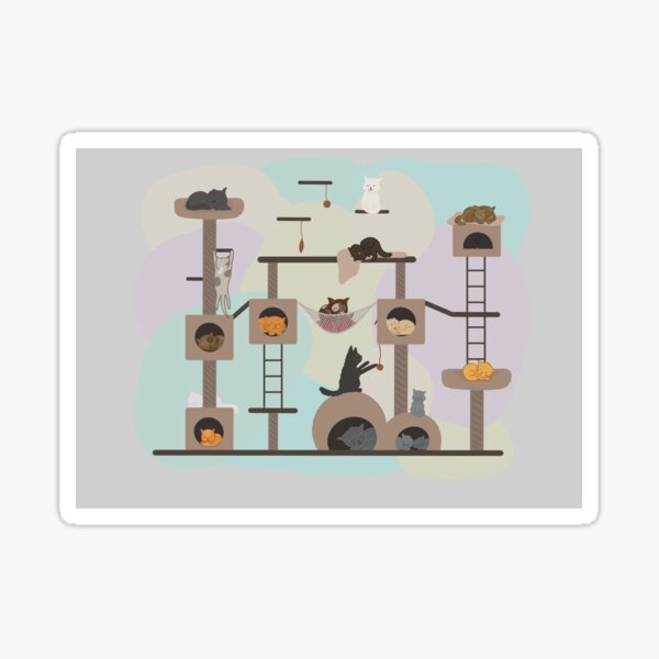 Item preview, Cat tree designed and sold by offbeattherapy.