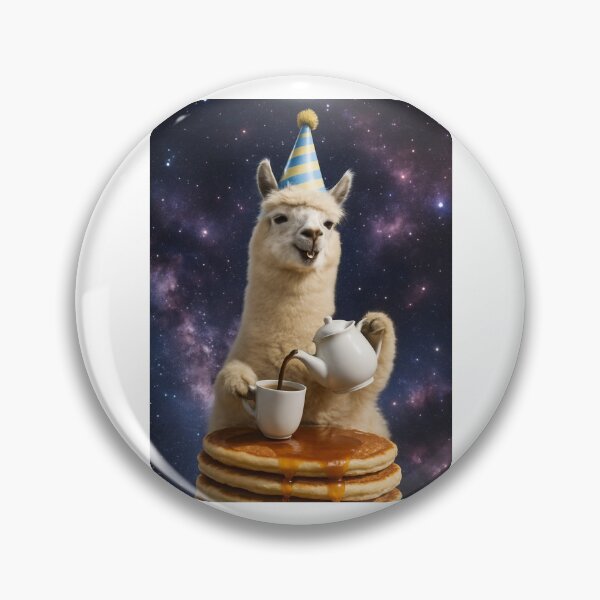 Item preview, Llama in Galaxy pancake chocolate happy birthday kawaii gift christmas designed and sold by CheeseBlueprint.
