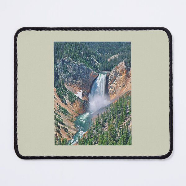 Item preview, Yellowstone waterfall from a distance designed and sold by Pinkgnomie.