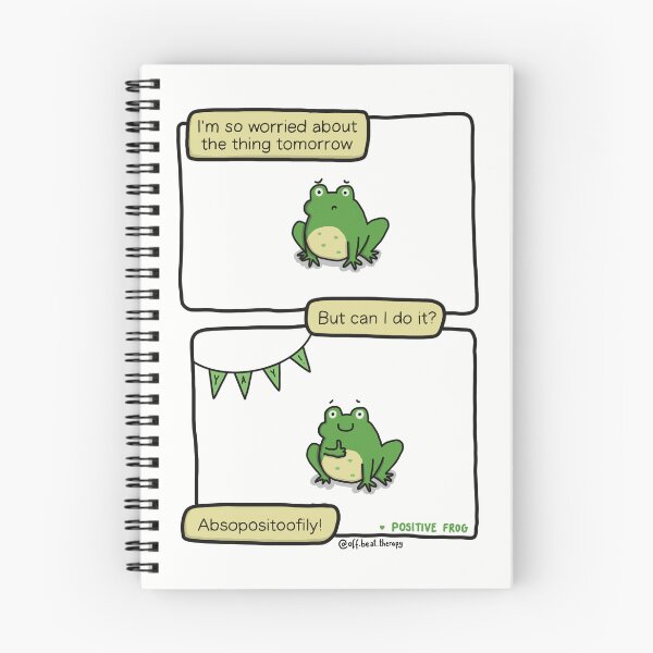 Item preview, Frog good luck card designed and sold by offbeattherapy.