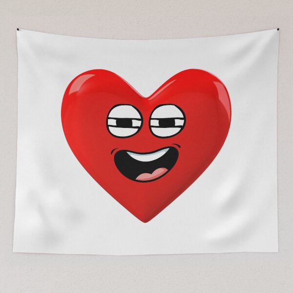 Item preview, Funny Red Heart Cartoon with Cheeky Expression designed and sold by Khamique.