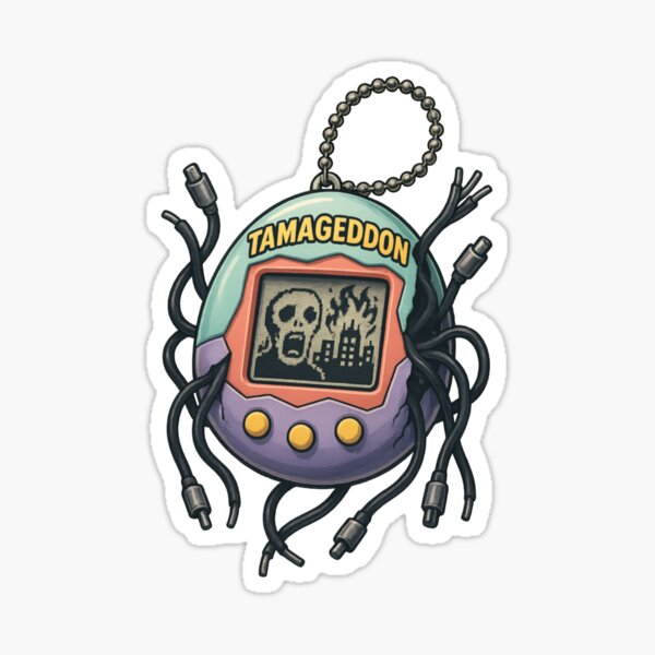 Item preview, Tamageddon Device | Retro Virtual Pet Apocalypse designed and sold by WhatTheShopDesigns.
