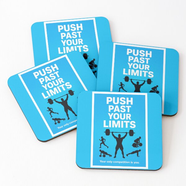 Item preview, Push Past Your Limits – Motivational Gym Fitness Poster designed and sold by Enea Kelo.